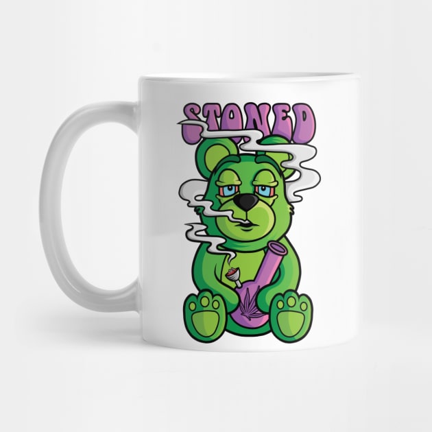 Stoned Weed Bear by MightyShroom